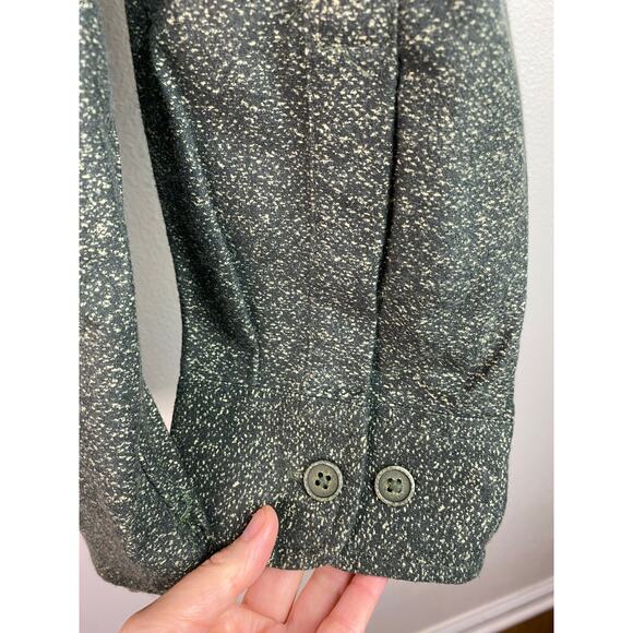 Freedom Foundry Men's XL Green Speckled Button Up Flannel Shacket - Picture 5 of 6